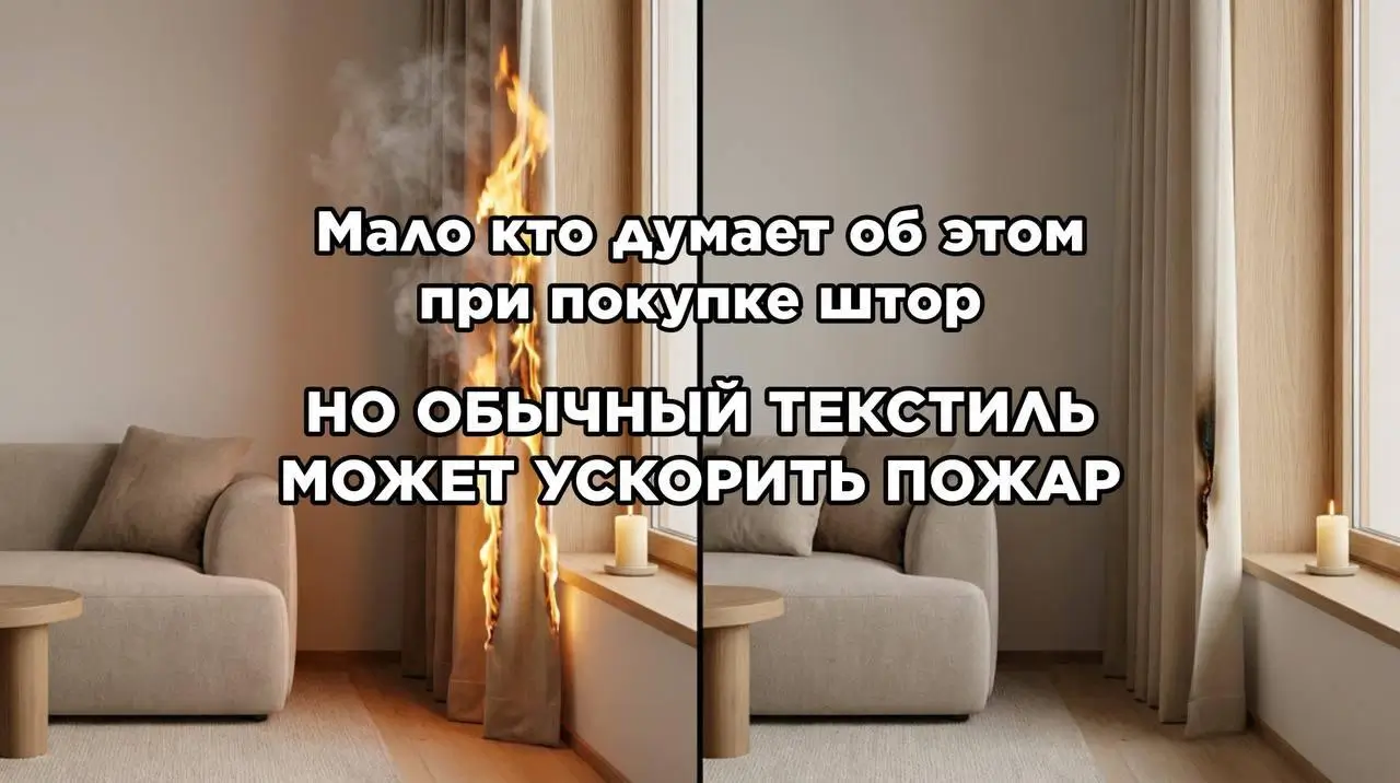 Негорючие шторы для дома и офиса: где они особенно важны и чем отличаются от обычного текстиля