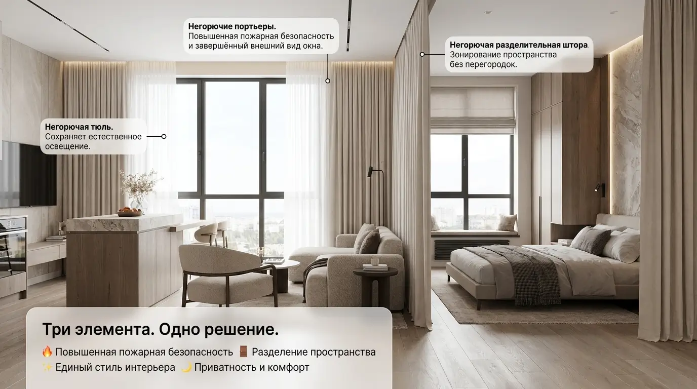 КОМПЛЕКСНОЕ РЕШЕНИЕ ПО ПОЖАРНОЙ БЕЗОПАСНОСТИ И ОФОРМЛЕНИЮ ПРОСТРАНСТВА